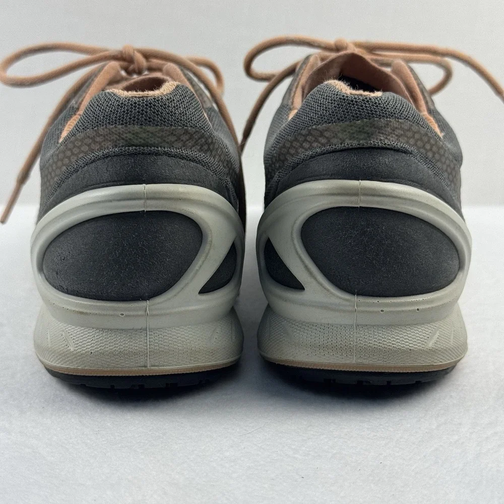ECCO Biom Fjuel Racer Cross Trainer Sneakers Dark Shadow Peach Womens EU 38 US 7 - Picture 4 of 11